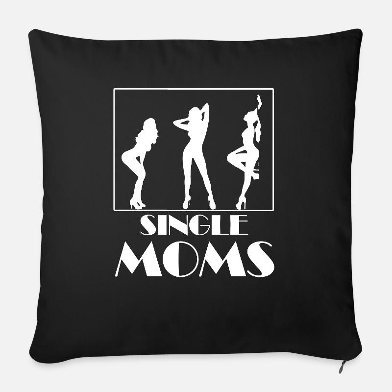 Single Moms - Sofakissenbezug 45 x 45 cm - Schwarz