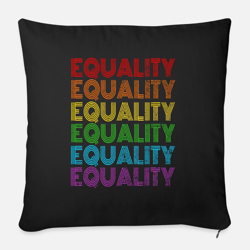 Gay Pride Geschenk - Sofakissenbezug 45 x 45 cm - Schwarz
