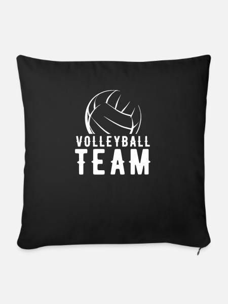 Volleyball Team - Sofakissenbezug 45 x 45 cm - Schwarz