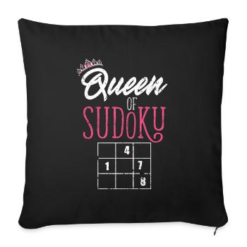 Sudoku - Housse de coussin décorative 45 x 45 cm - noir - Devant