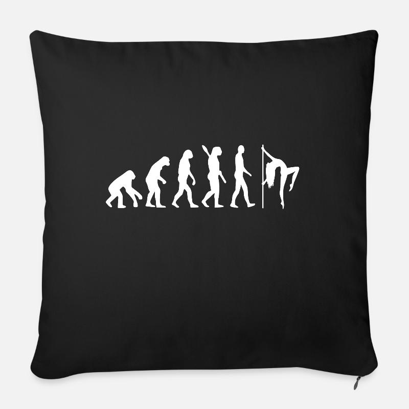 Pole dance Evolution - Sofakissenbezug 45 x 45 cm - Schwarz