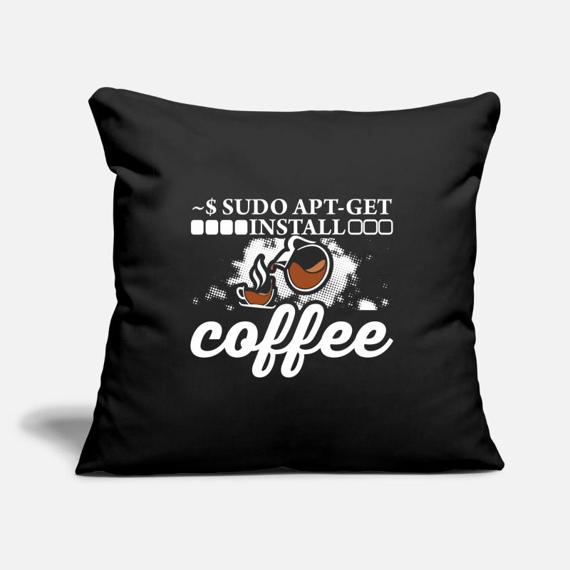 Linux Sudo Apt - Installieren Sie den Kaffee. Sofakissenbezug 45 x 45 cm