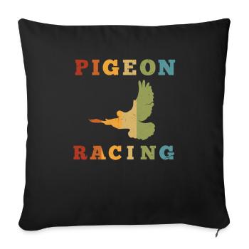 Pigeon pigeon pigeon race pigeon fancier gift - Sofa pillowcase 17,3'' x 17,3'' (45 x 45 cm) - black - Front