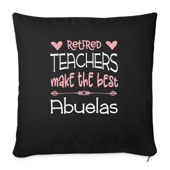 Premium design - Sofa pillowcase 17,3'' x 17,3'' (45 x 45 cm) - black - Front