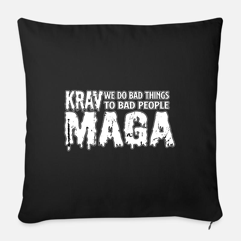 Krav Maga - Sofakissenbezug 45 x 45 cm - Schwarz