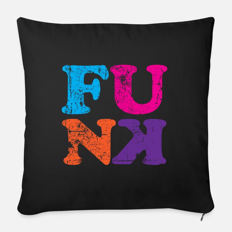 Funk Soul Music - Sofakissenbezug 45 x 45 cm - Schwarz