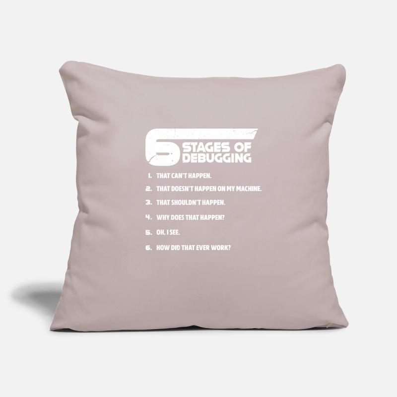 Programmer programming troubleshooting coder Sofa pillowcase 17,3'' x 17,3'' (45 x 45 cm)