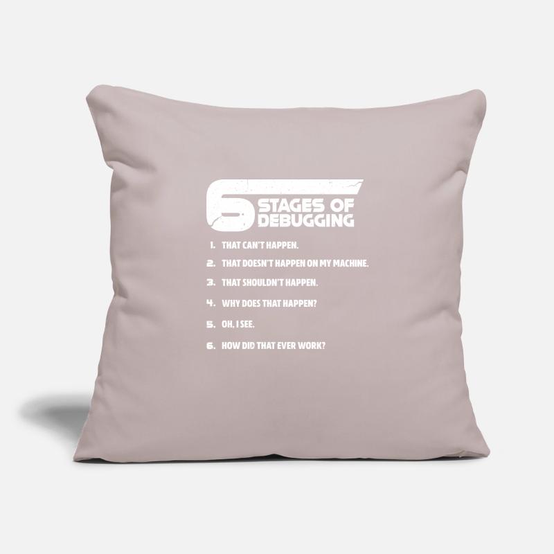 Programmer programming troubleshooting coder Sofa pillowcase 17,3'' x 17,3'' (45 x 45 cm)
