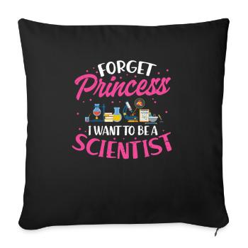 scientifique - Housse de coussin décorative 45 x 45 cm - noir - Devant