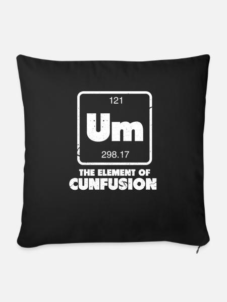 Um Element - Sofakissenbezug 45 x 45 cm - Schwarz