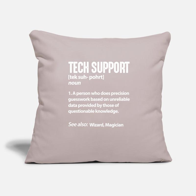 Technical support computer IT programmer Sofa pillowcase 17,3'' x 17,3'' (45 x 45 cm)