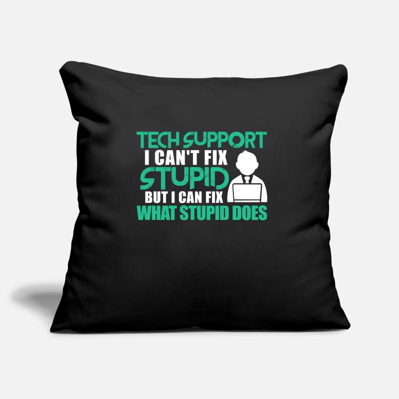Technical support computer IT programmer Sofa pillowcase 17,3'' x 17,3'' (45 x 45 cm)