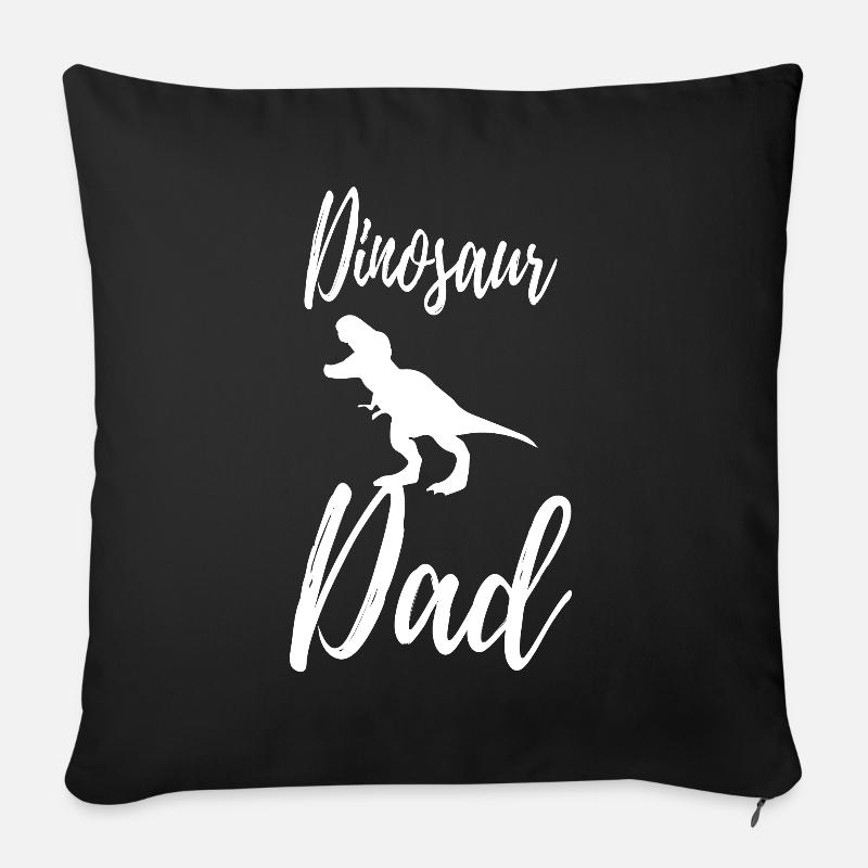 Dinosaur - Sofa pillowcase 17,3'' x 17,3'' (45 x 45 cm) - black