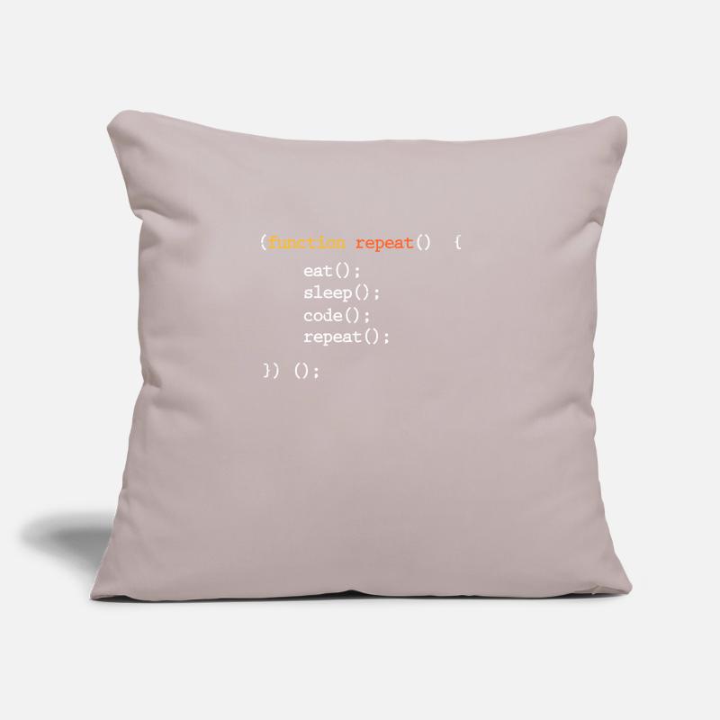Programmer Coder Programming Computer Science Nerd Sofa pillowcase 17,3'' x 17,3'' (45 x 45 cm)