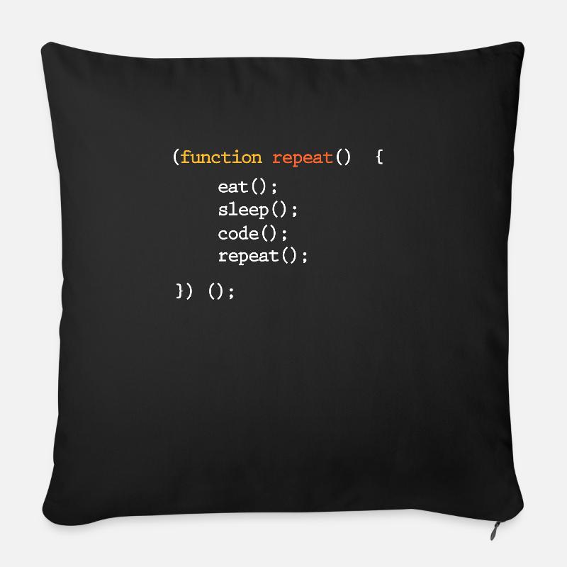 Programmierer - Sofakissenbezug 45 x 45 cm - Schwarz