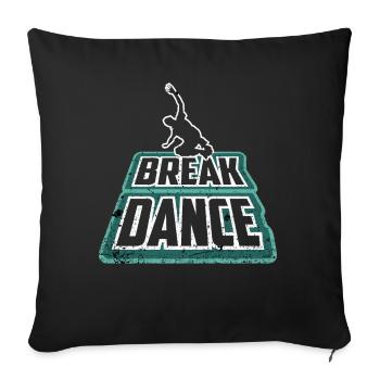 Breakdancing - Sofa pillowcase 17,3'' x 17,3'' (45 x 45 cm) - black - Front