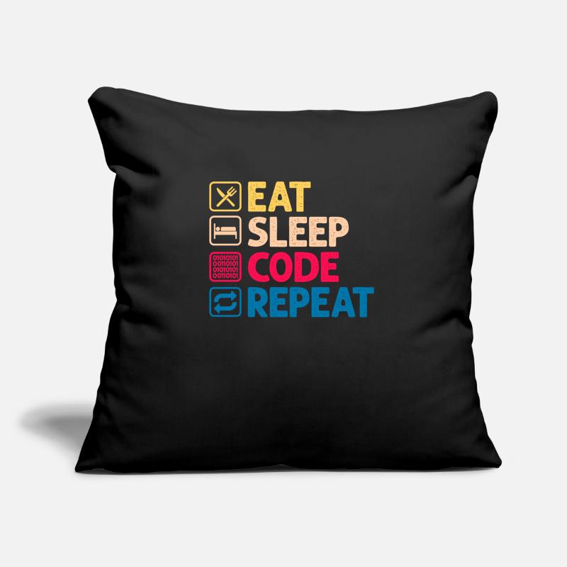 Programmeur code cadeau codeur informatique Housse de coussin décorative 45 x 45 cm