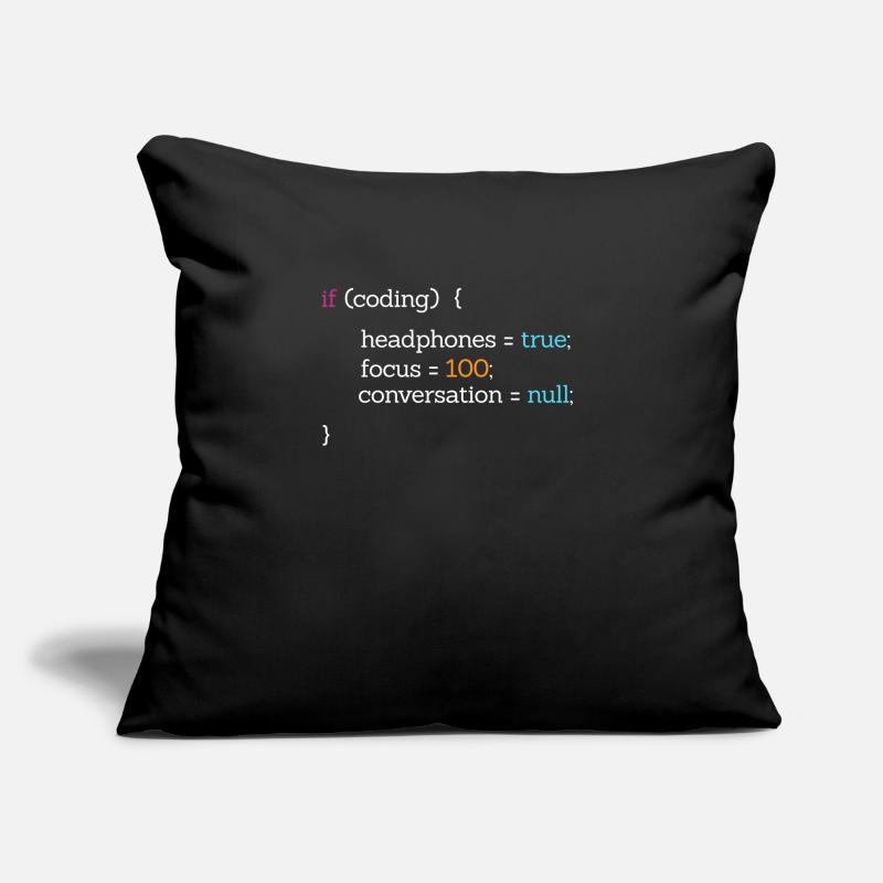 Codeur Housse de coussin décorative 45 x 45 cm