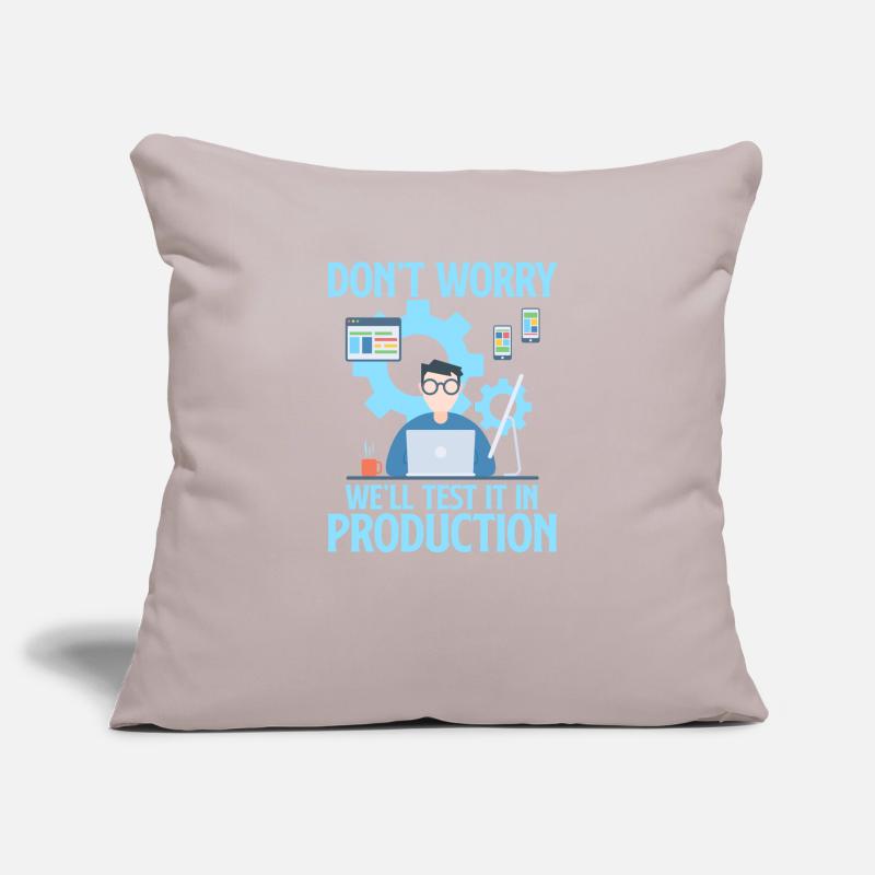 Programmer code informatics coder programming Sofa pillowcase 17,3'' x 17,3'' (45 x 45 cm)
