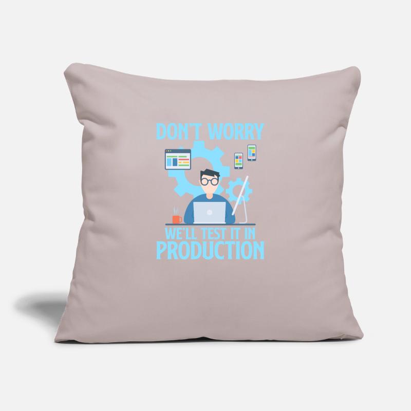 Programmeur codeur programmation informatique codeur Housse de coussin décorative 45 x 45 cm