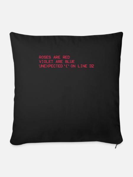 Programmierer Code Coder Programmieren Geschenk - Sofakissenbezug 45 x 45 cm - Schwarz