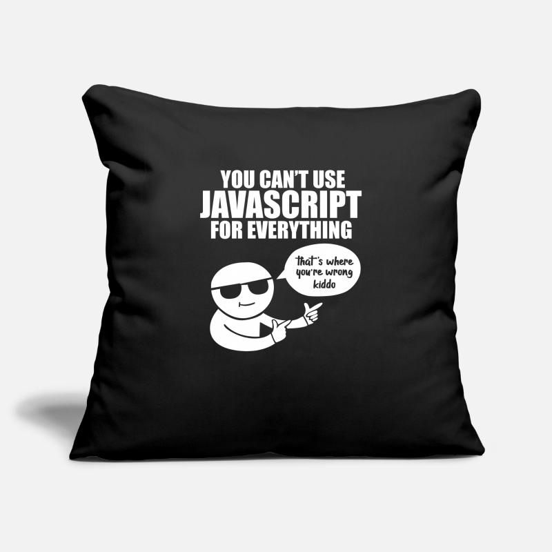 Programmeur Javascript Housse de coussin décorative 45 x 45 cm