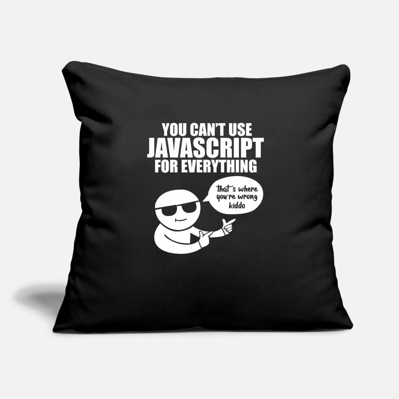 Programmeur Javascript Housse de coussin décorative 45 x 45 cm