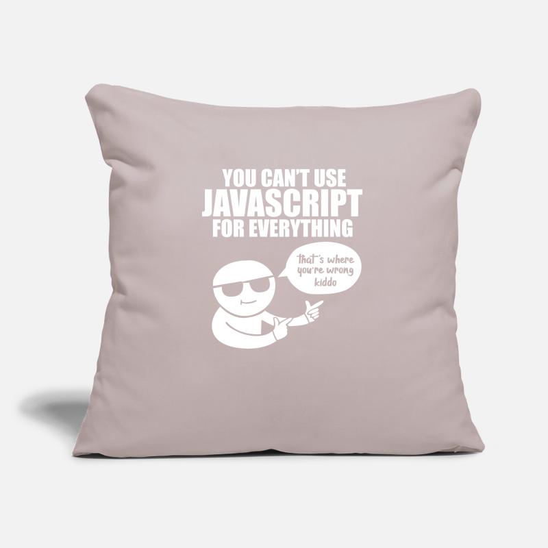 Programmeur Javascript Housse de coussin décorative 45 x 45 cm