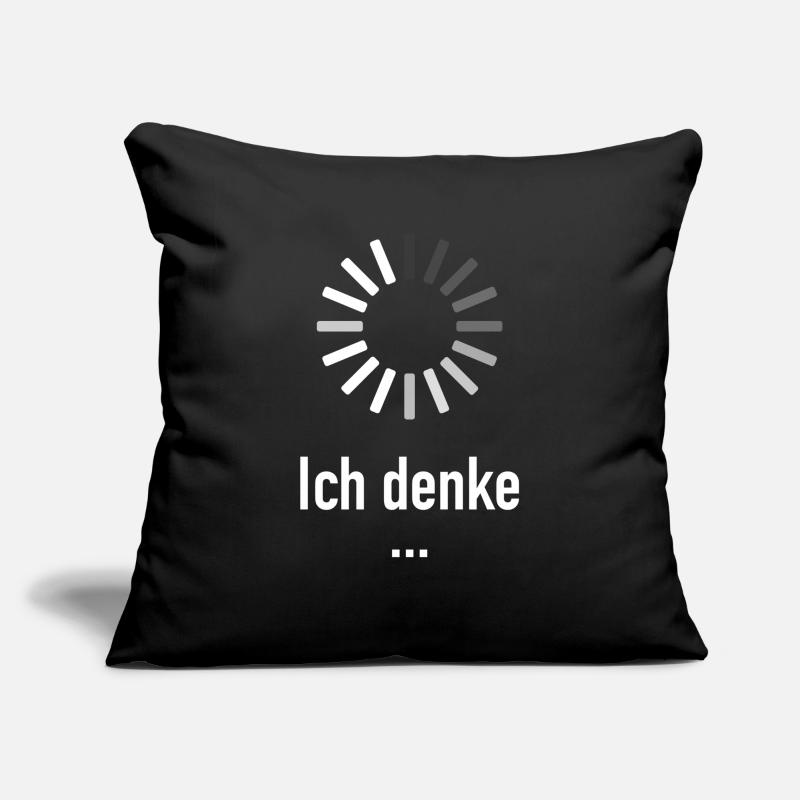 I think ... - computer scientist programmer nerd Sofa pillowcase 17,3'' x 17,3'' (45 x 45 cm)