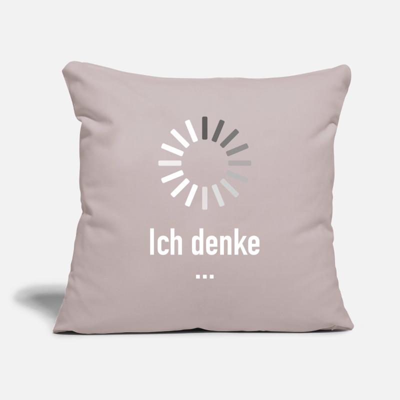 I think ... - computer scientist programmer nerd Sofa pillowcase 17,3'' x 17,3'' (45 x 45 cm)