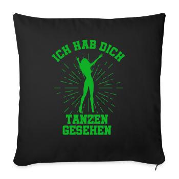 Tanzen Feiern Party Musik Diskothek - Sofakissenbezug 45 x 45 cm - Schwarz - Vorne