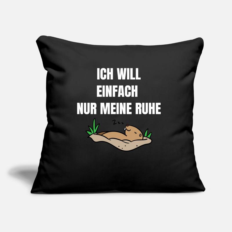 Ich will einfach nur meine Ruhe Murmeltier Sofakissenbezug 45 x 45 cm