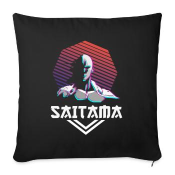 Anime Aesthetic Vaporwave Design - Sofakissenbezug 45 x 45 cm - Schwarz - Vorne