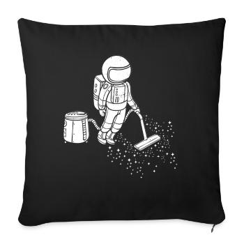 Astronaut Astronaut Space Galaxy - Sofa pillowcase 17,3'' x 17,3'' (45 x 45 cm) - black - Front