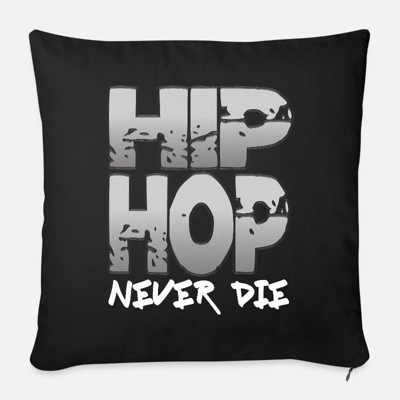 Hip Hop - Sofakissenbezug 45 x 45 cm - Schwarz