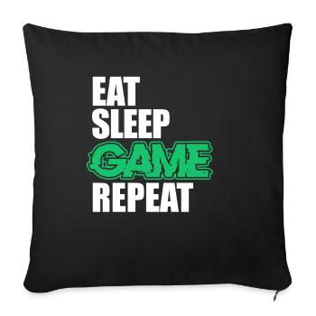 Gaming - Housse de coussin décorative 45 x 45 cm - noir - Devant