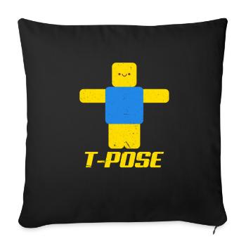Gaming Roblox - Housse de coussin décorative 45 x 45 cm - noir - Devant