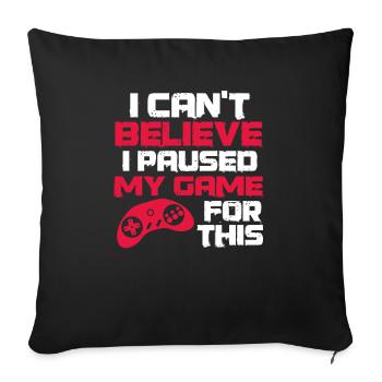 Gaming - Housse de coussin décorative 45 x 45 cm - noir - Devant