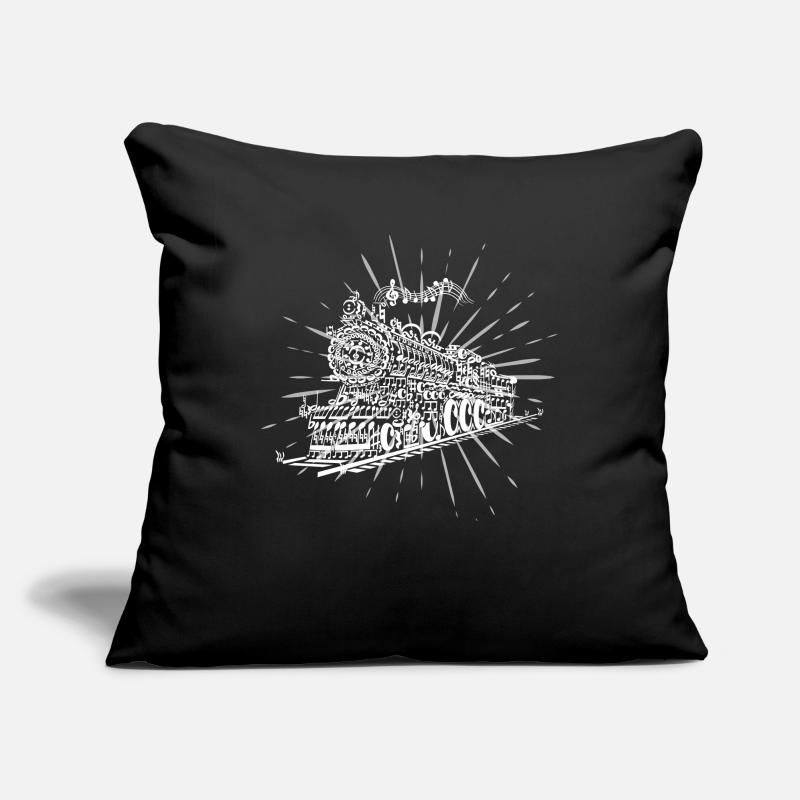 Music train Sofa pillowcase 17,3'' x 17,3'' (45 x 45 cm)