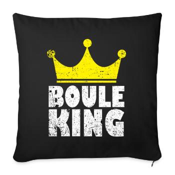 Boule King - Sofa pillowcase 17,3'' x 17,3'' (45 x 45 cm) - black - Front