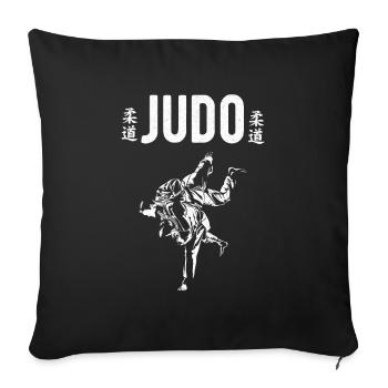 judo - Sofa pillowcase 17,3'' x 17,3'' (45 x 45 cm) - black - Front