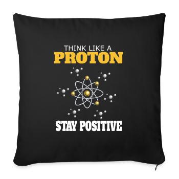 Science chemistry physics science gift - Sofa pillowcase 17,3'' x 17,3'' (45 x 45 cm) - black - Front