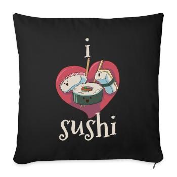 Sushi - Sofakissenbezug 45 x 45 cm - Schwarz - Vorne
