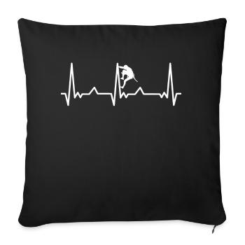 Mountaineering Mountaineer Climbing Climbing Mountains - Sofa pillowcase 17,3'' x 17,3'' (45 x 45 cm) - black - Front