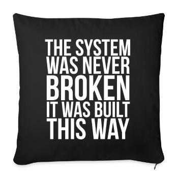 Anarchist Anarchism Anarchy Proverbs System - Sofa pillowcase 17,3'' x 17,3'' (45 x 45 cm) - black - Front