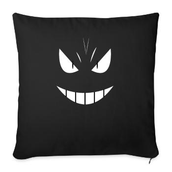 Anime manga monster face - Sofa pillowcase 17,3'' x 17,3'' (45 x 45 cm) - black - Front