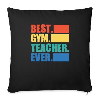Entraîneur de fitness - Housse de coussin décorative 45 x 45 cm - noir - Devant