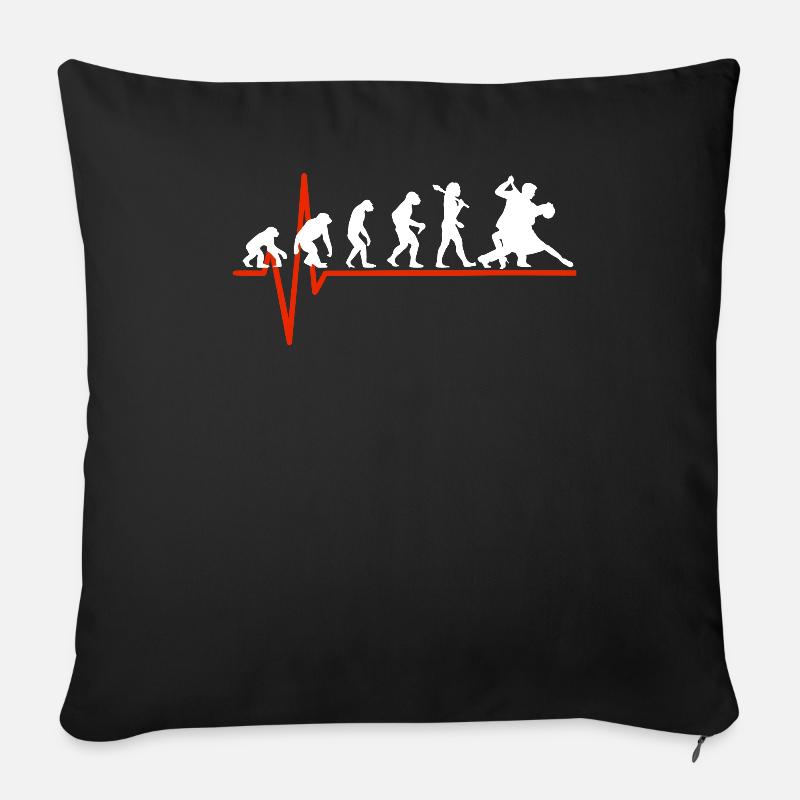 Salsa Heartbeat - EVOLUTION OF SALSA - Sofakissenbezug 45 x 45 cm - Schwarz
