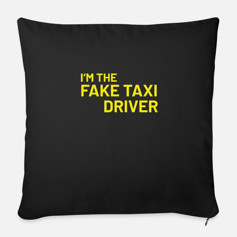 Nu drôle - Housse de coussin décorative 45 x 45 cm - noir