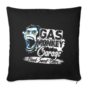 Gas Monkey Garage Blood Sweat Biere - Sofakissenbezug 45 x 45 cm - Schwarz - Vorne
